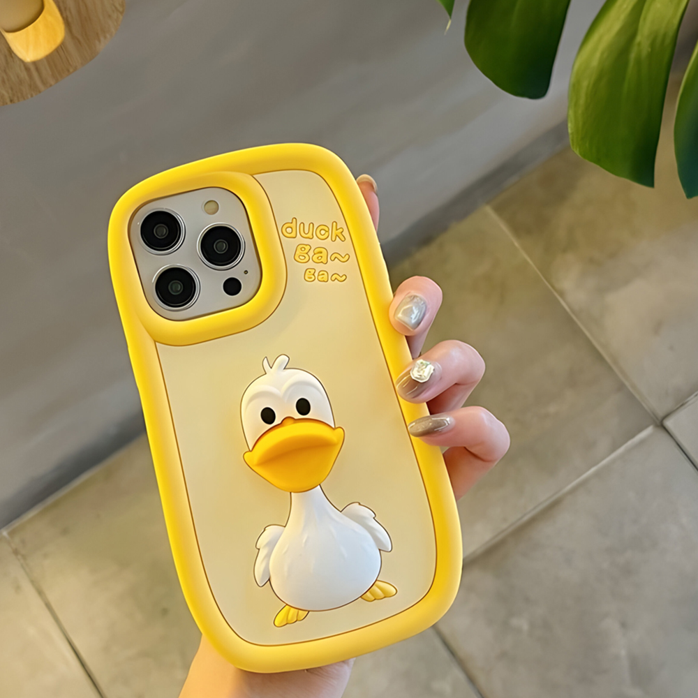 3D Duck Silicone Soft Protective Phone Case - iPhone 13 Pro Max