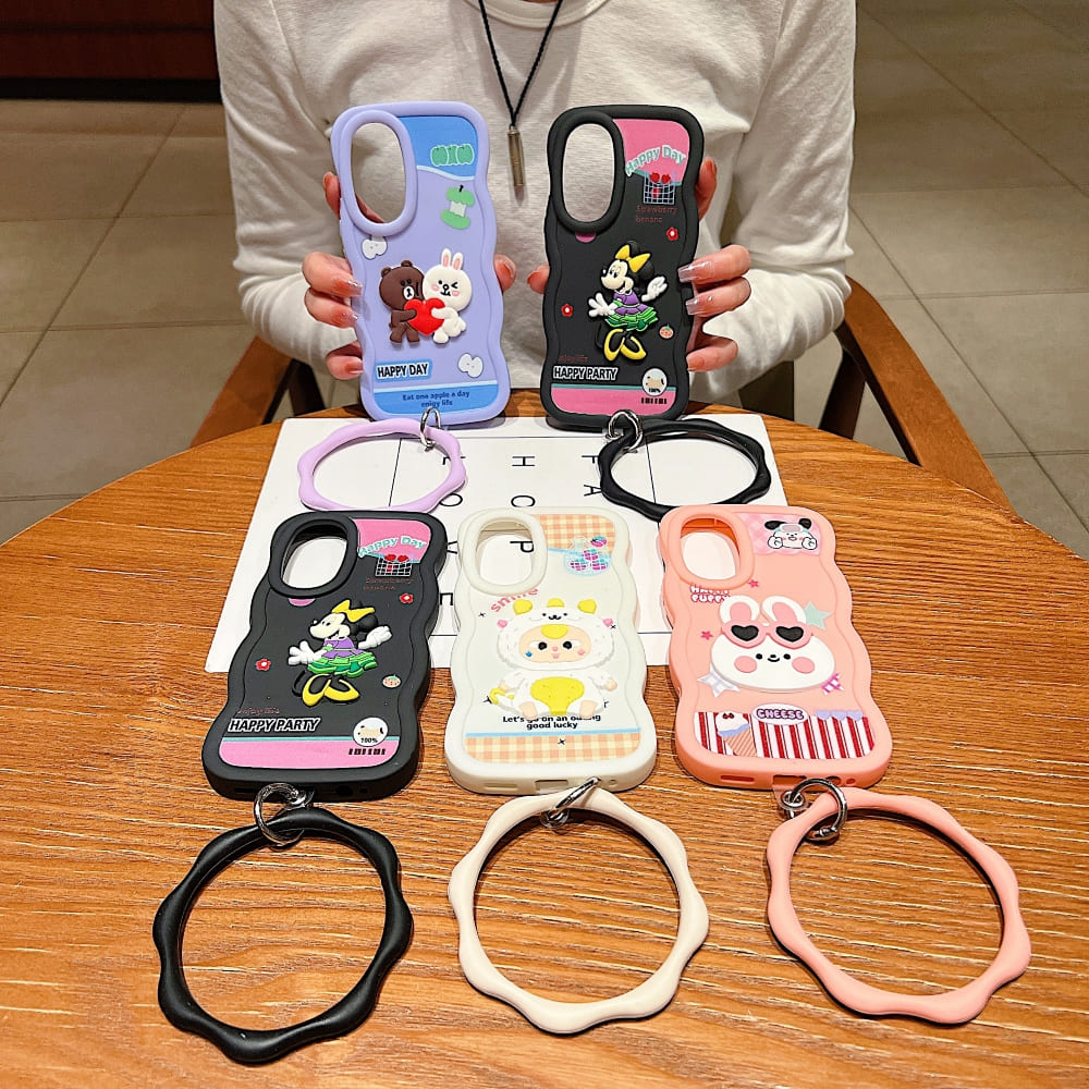 Happy Day Cartoon Grip Phone Case