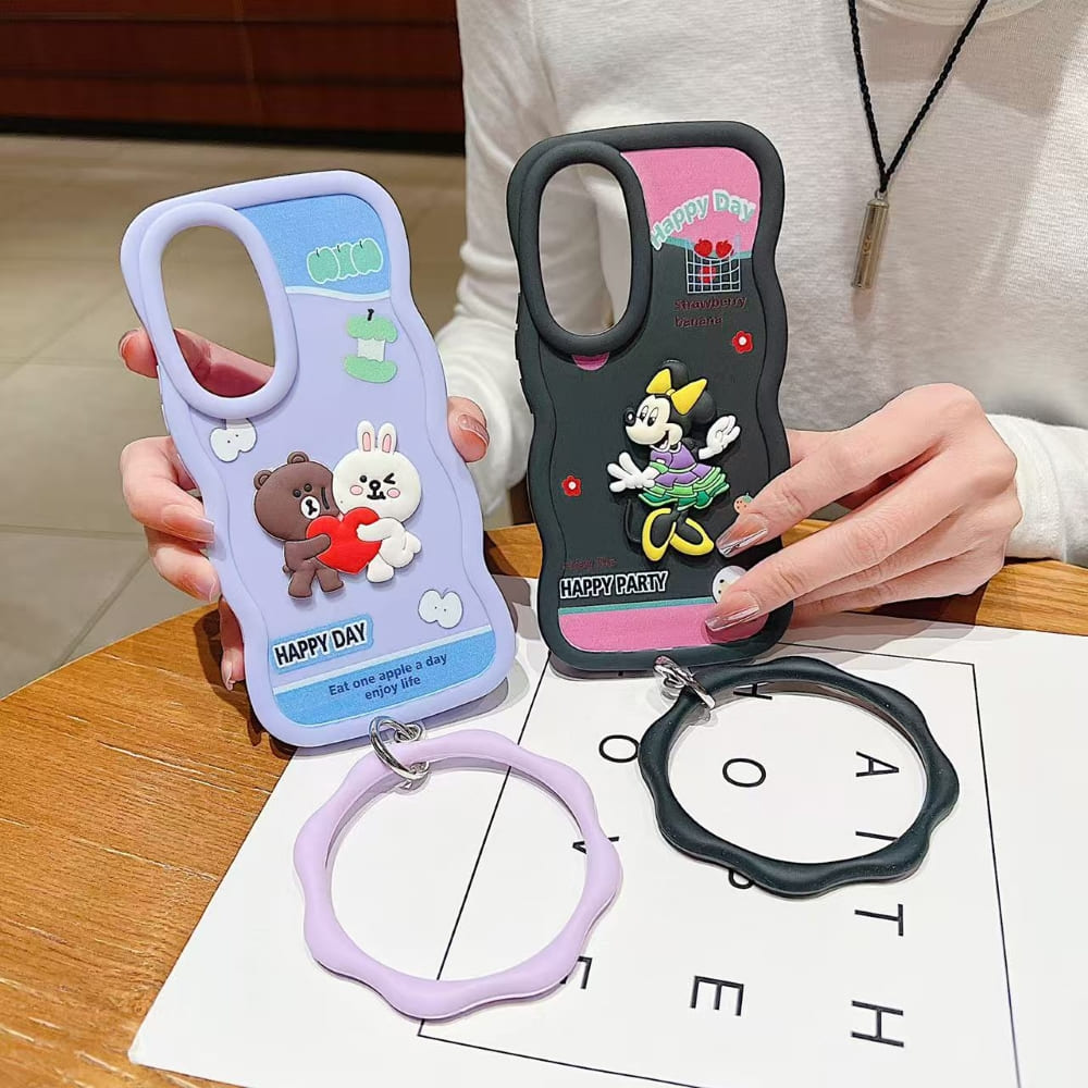Happy Day Cartoon Grip Phone Case
