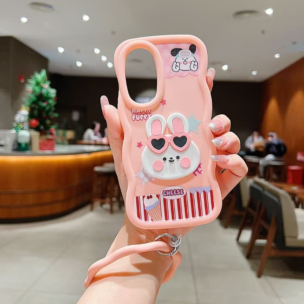 Happy Day Cartoon Grip Phone Case