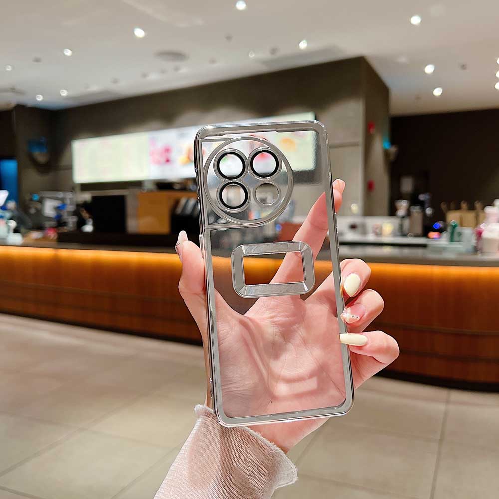 Transparent Chrome Ring Camera Protection Case