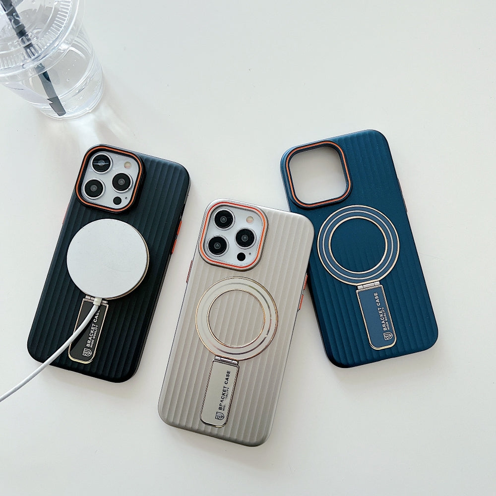 Luxury Stand Magnetic Charge Phone Case