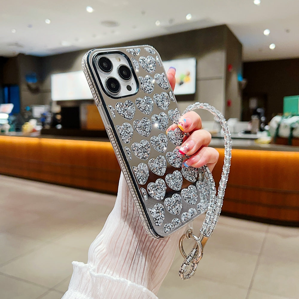 Shiny Glitter Diamond Heart Phone Case