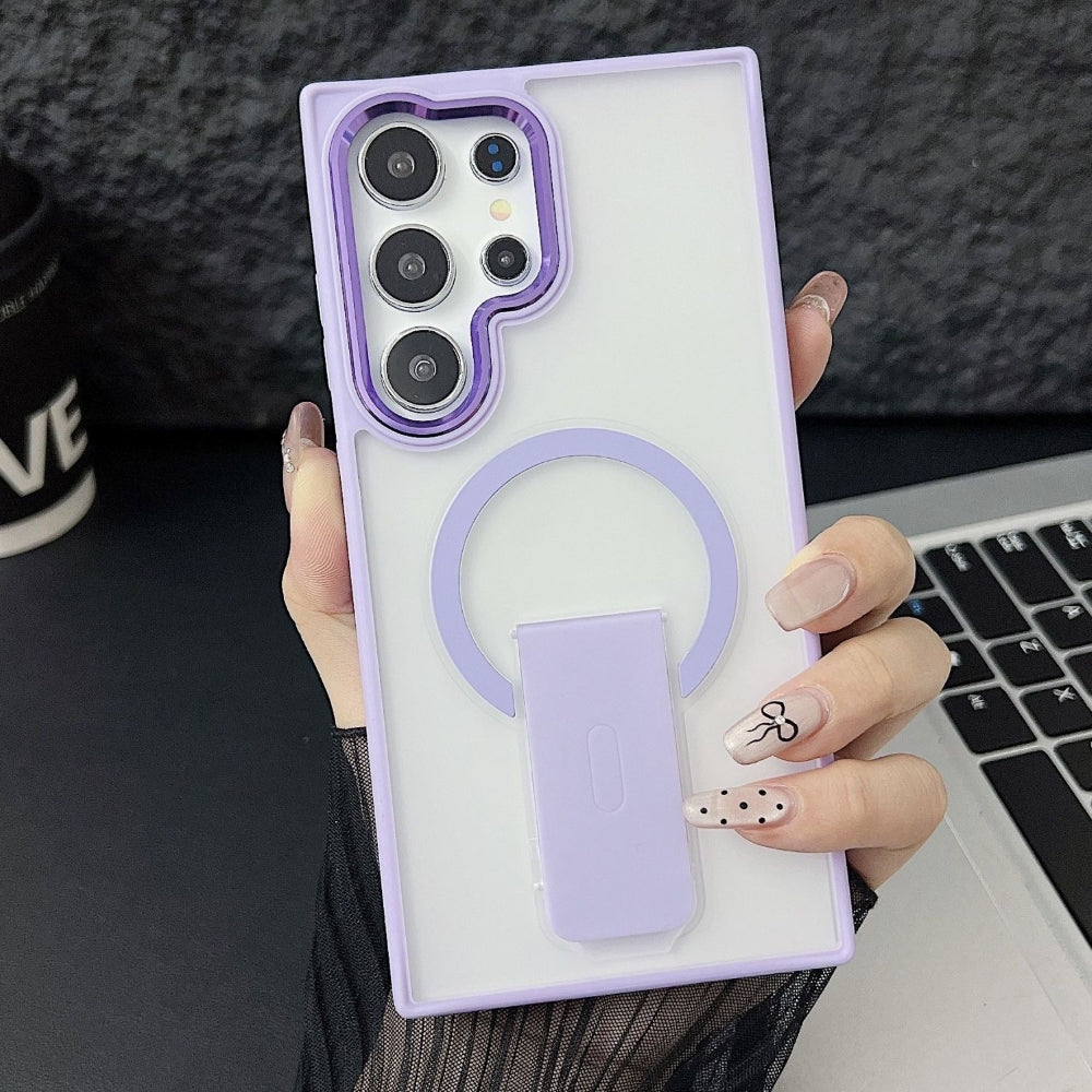 Shockproof Kickstand Magnetic Wireless Charge Phone Case