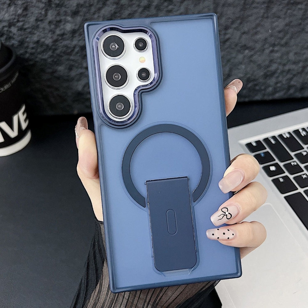 Shockproof Kickstand Magnetic Wireless Charge Phone Case
