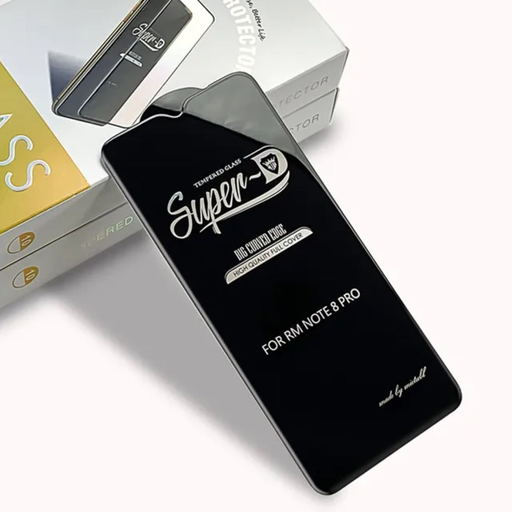 Super-D Tempered Glass | Edge to Edge Coverage Phone Screen Protector (As Per Your Phone's Cover Model Selection)