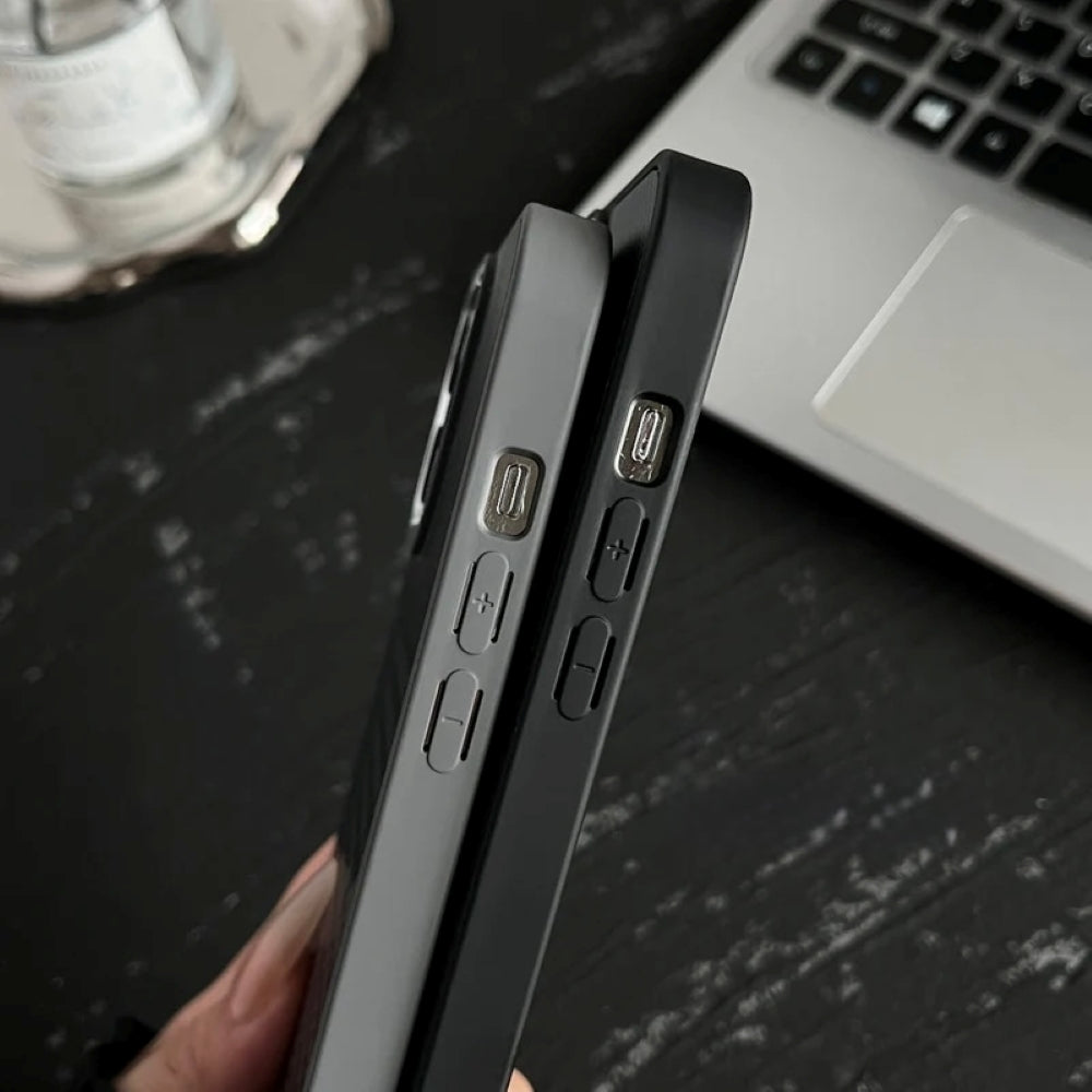 Synthetic Fiber Grid Texture Phone Case
