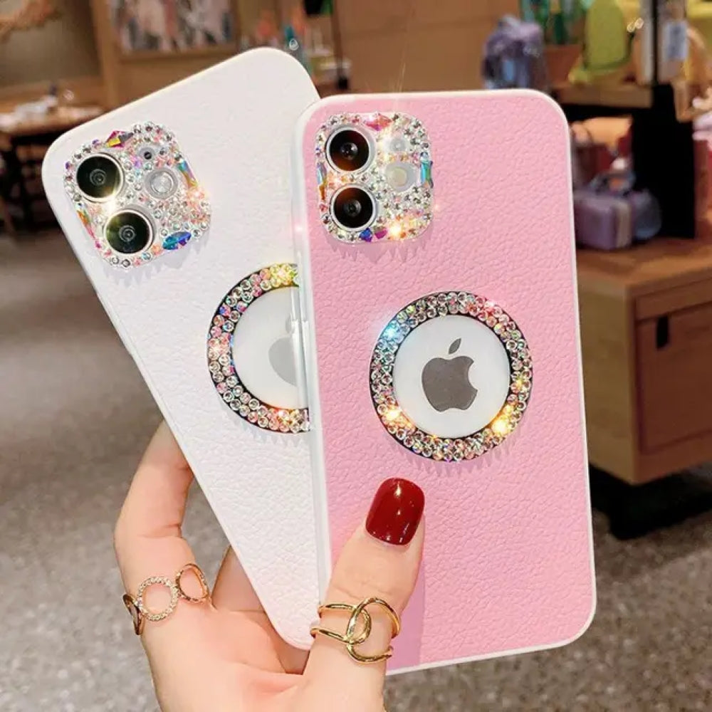Women Diamond Camera Lens Protection Cover