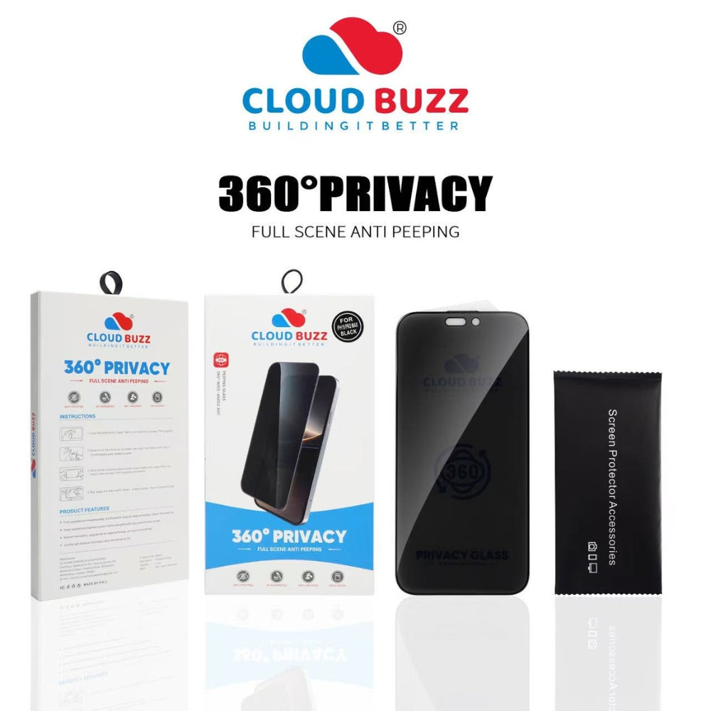 360 Degree Privacy Tempered Glass | Screen Protector | Anti-Spy Tempered Glass - iPhone Series