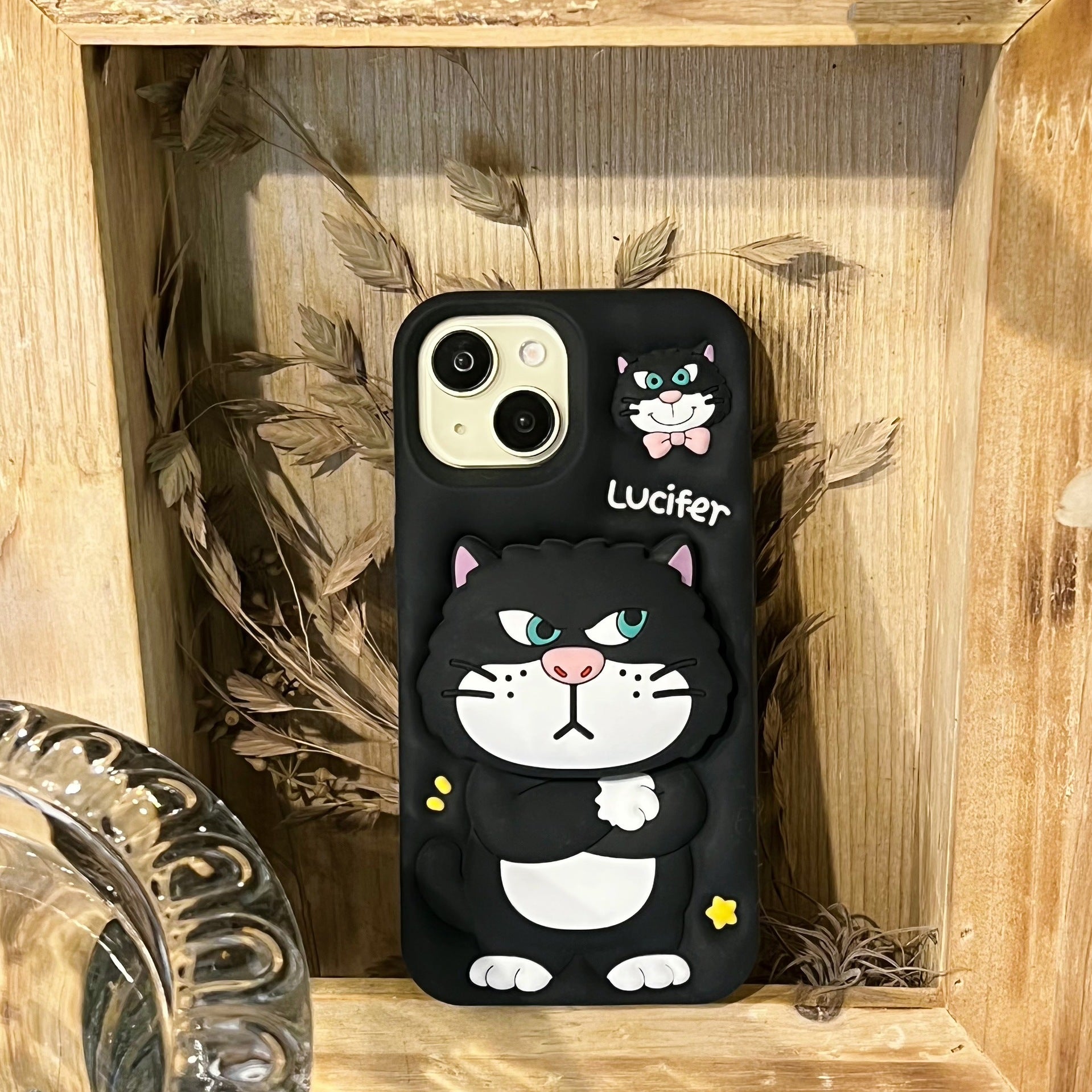 3D Cute Cat Holder Silicone Phone Case