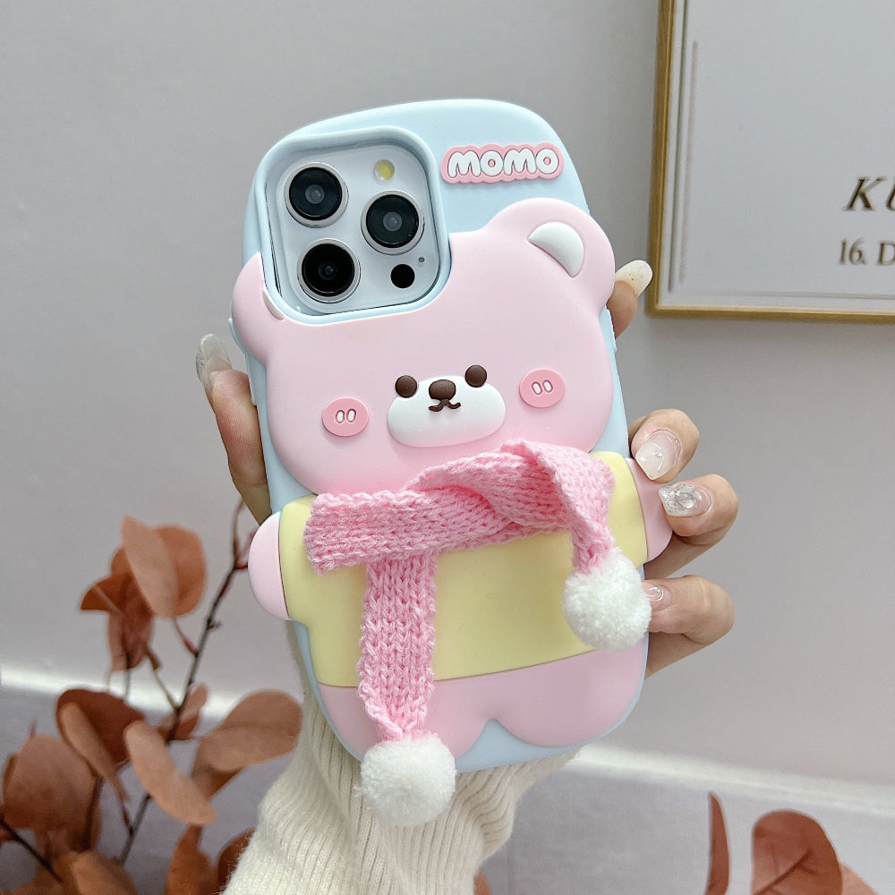 3D Silicone Bear Soft Phone Case