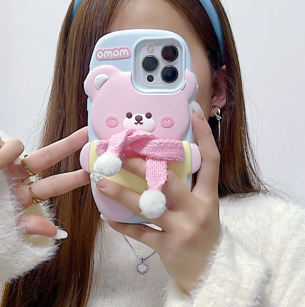 3D Silicone Bear Soft Phone Case