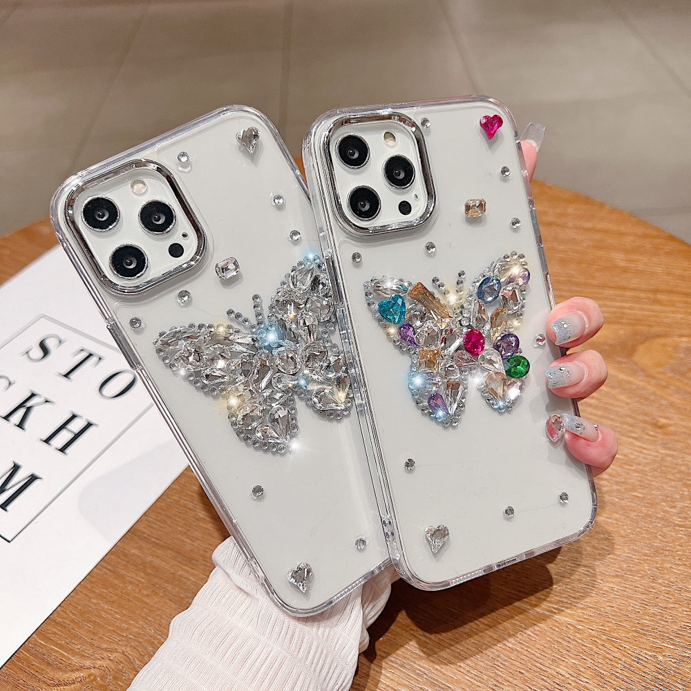 Diamond Stone Butterfly Phone Case