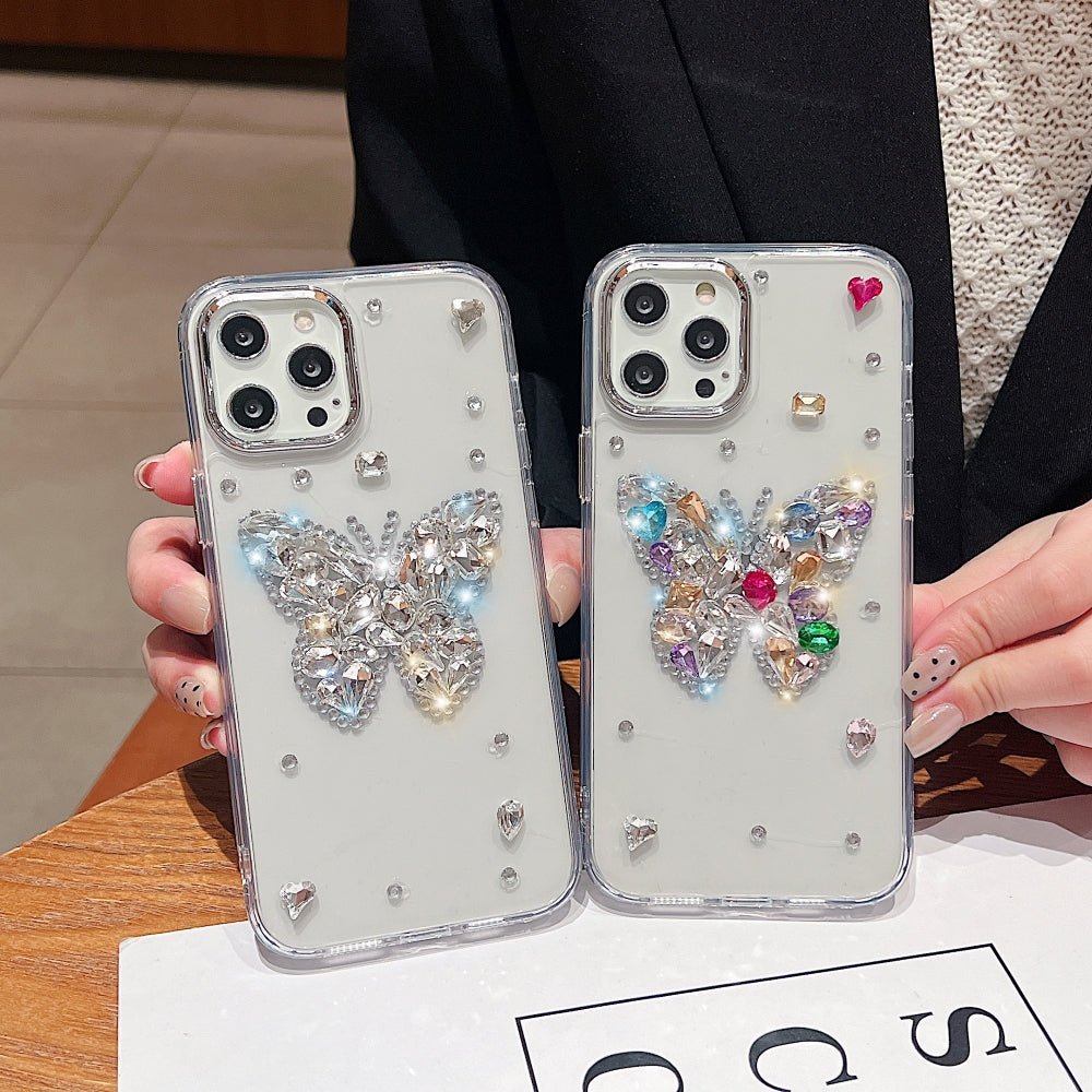 Diamond Stone Butterfly Phone Case