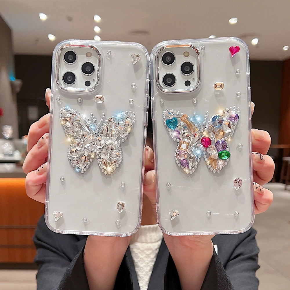 Diamond Stone Butterfly Phone Case