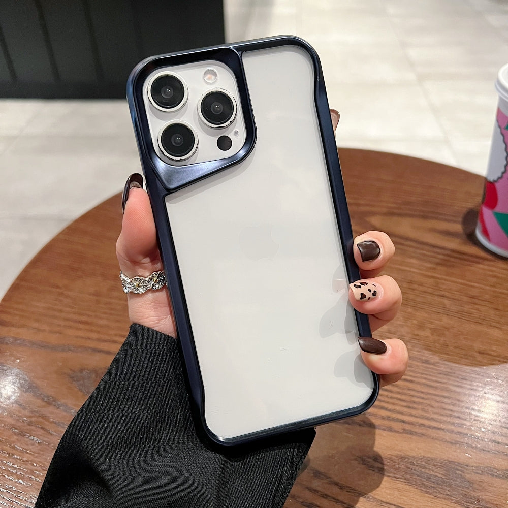 Electroplated Frame Transparent Phone Case