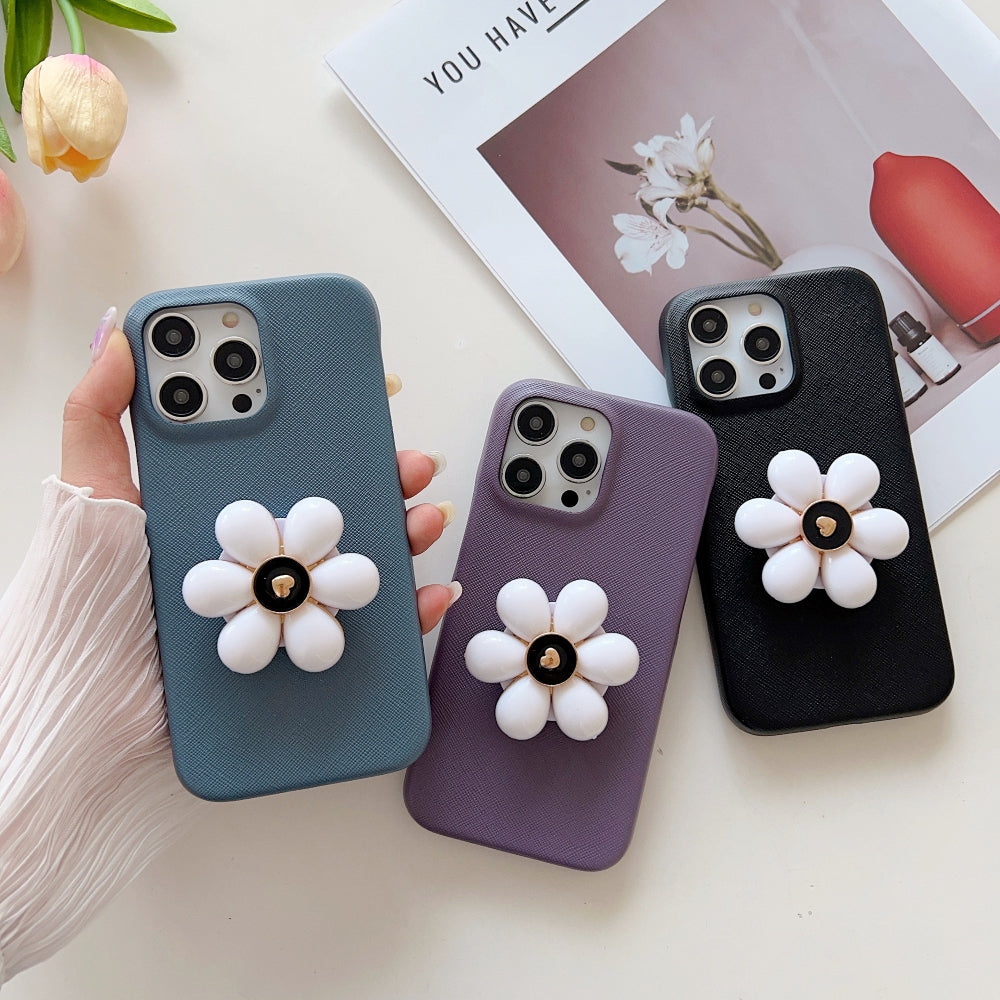 Flower Pop Grip Shockproof PC (Hard) Phone Case - iPhone 14 Pro Max
