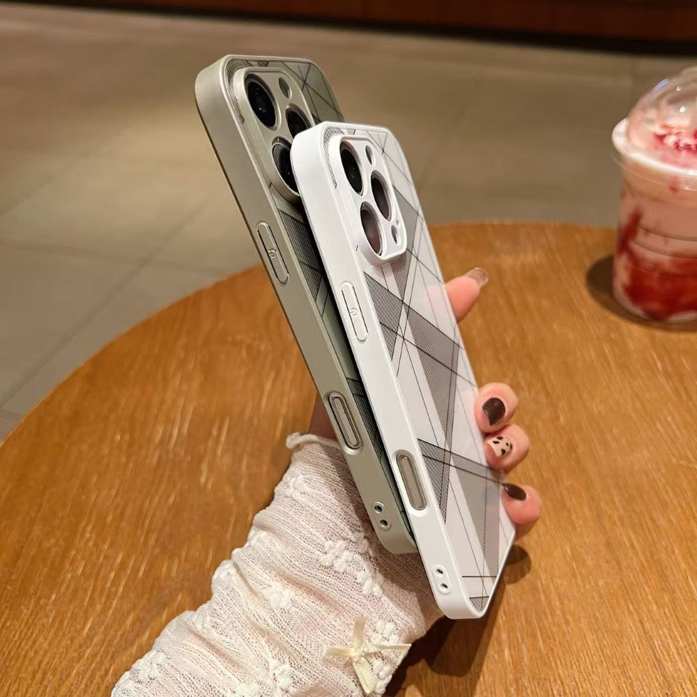 Geometric Pattern Camera Protection Phone Case