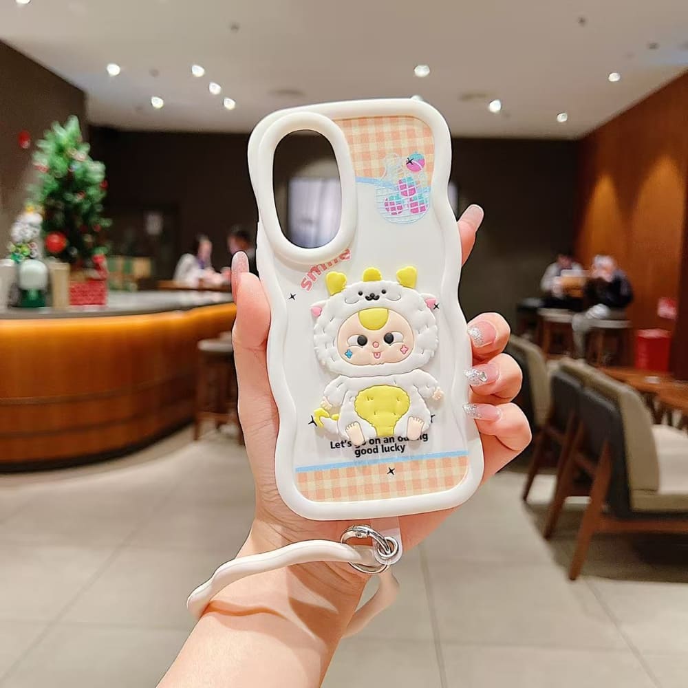 Happy Day Cartoon Grip Phone Case