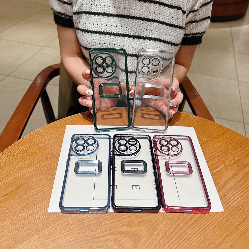 Transparent Chrome Ring Camera Protection Case
