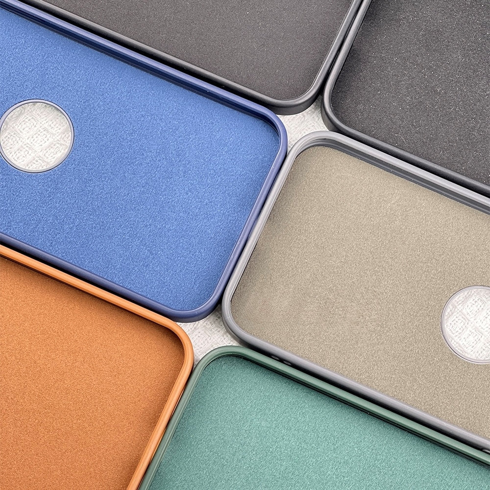 Kickstand Pu Leather Logo Cut Phone Case