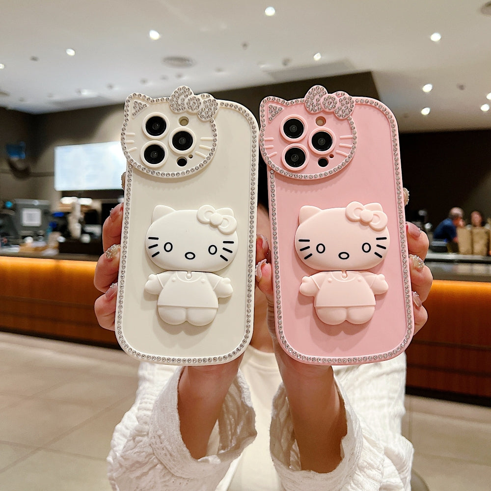 Kitty Mirror Stand Phone Case