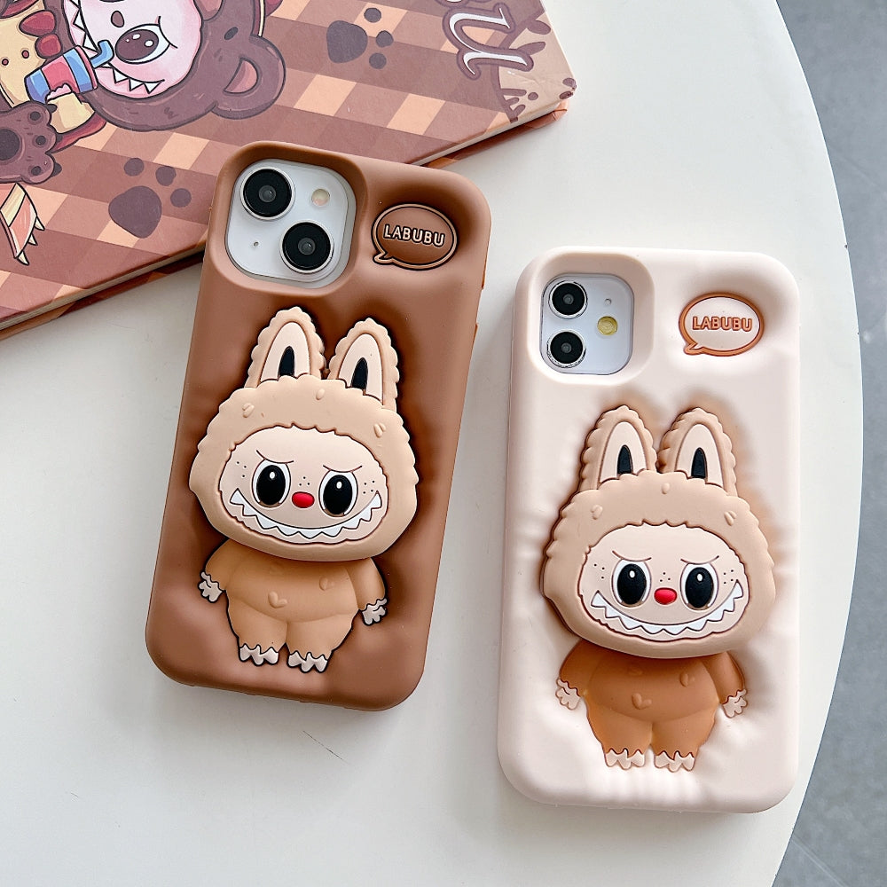 Labubu Character 3D Scalable Silicone Phone Case