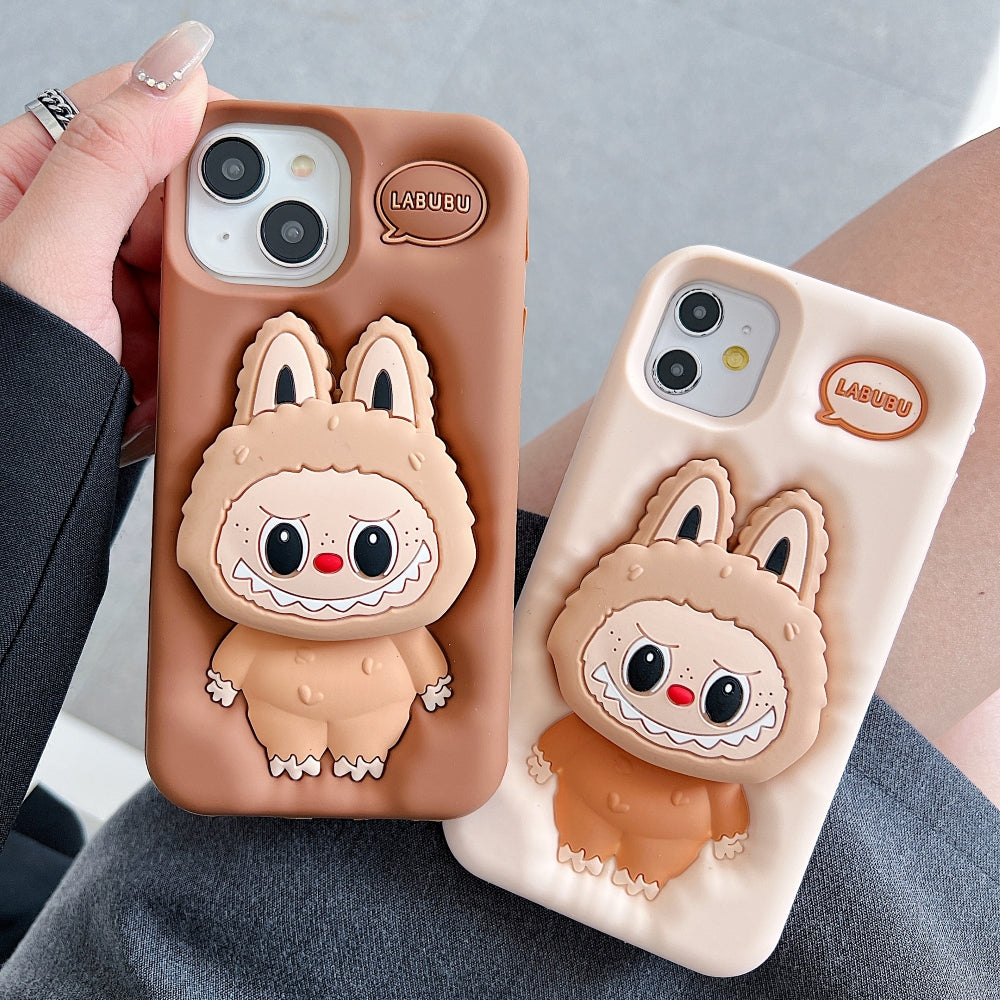 Labubu Character 3D Scalable Silicone Phone Case