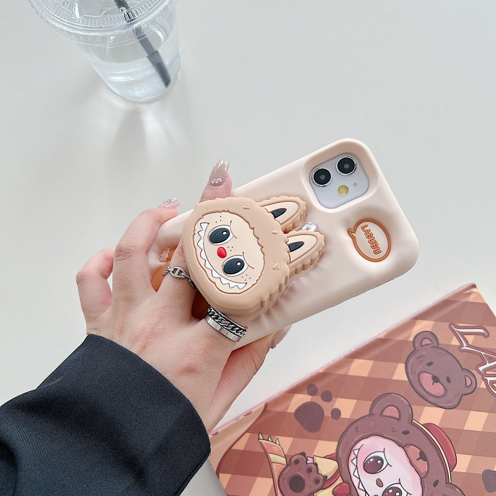 Labubu Character 3D Scalable Silicone Phone Case