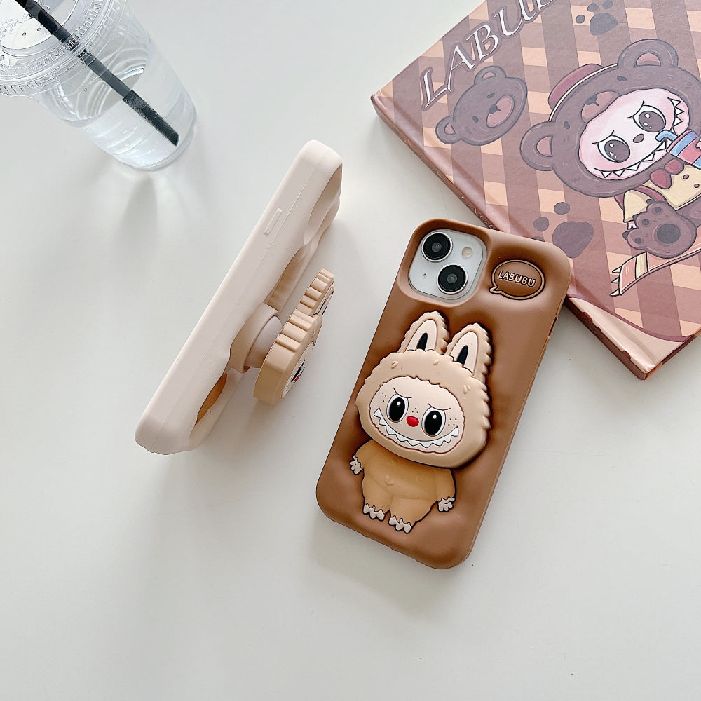 Labubu Character 3D Scalable Silicone Phone Case