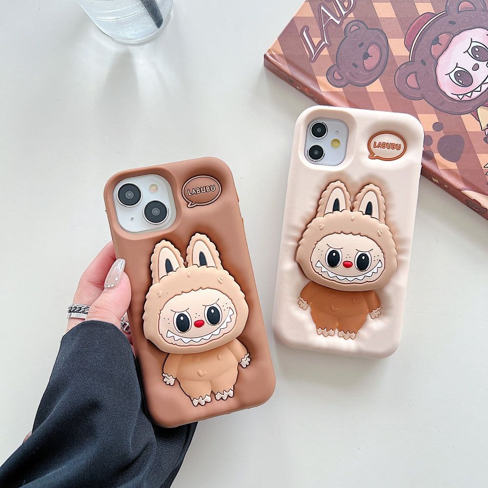 Labubu Character 3D Scalable Silicone Phone Case