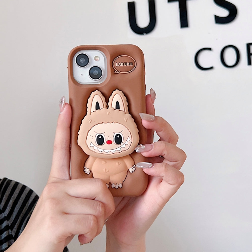 Labubu Character 3D Scalable Silicone Phone Case
