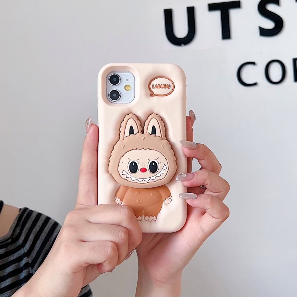Labubu Character 3D Scalable Silicone Phone Case
