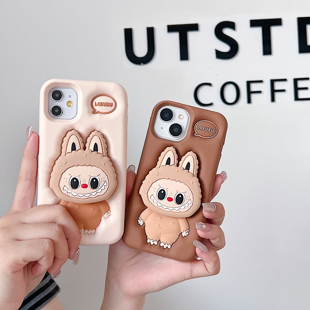 Labubu Character 3D Scalable Silicone Phone Case