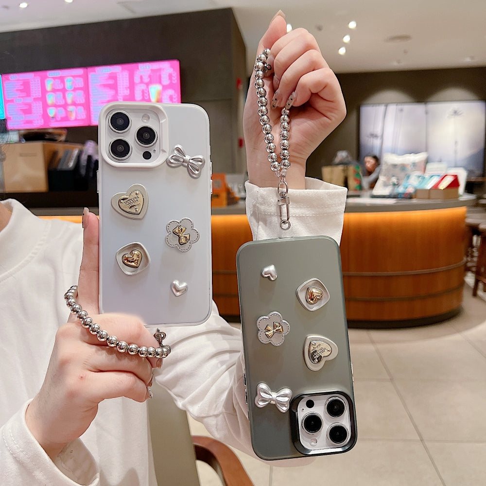 Love Bow Charm Fashionable Protective Phone Case