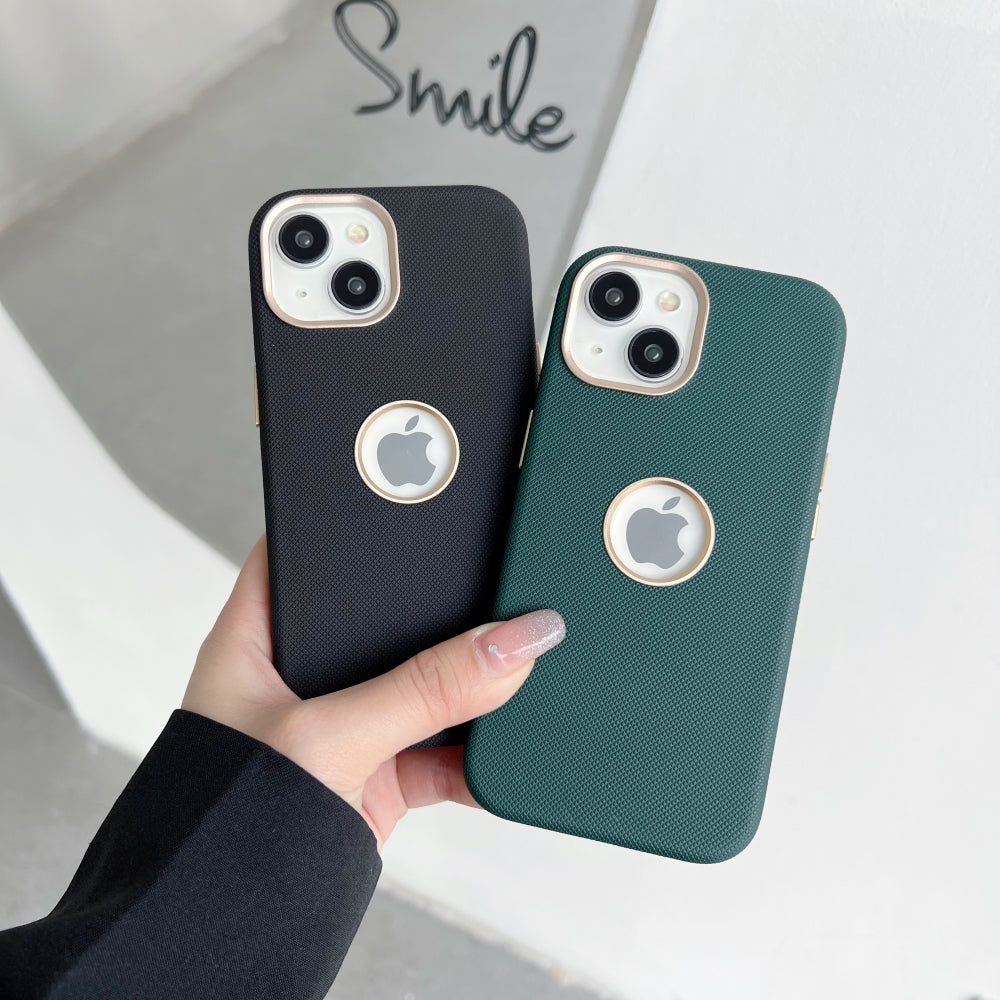 Luxurious Electroplated Phone Case with Logo Cut