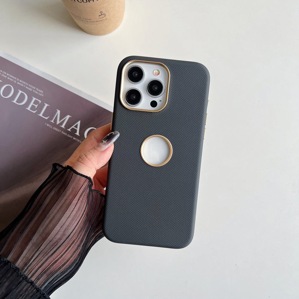 Luxurious Electroplated Phone Case with Logo Cut