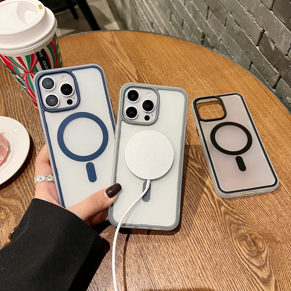 Magnetic Wireless Charging Smoke Phone Case