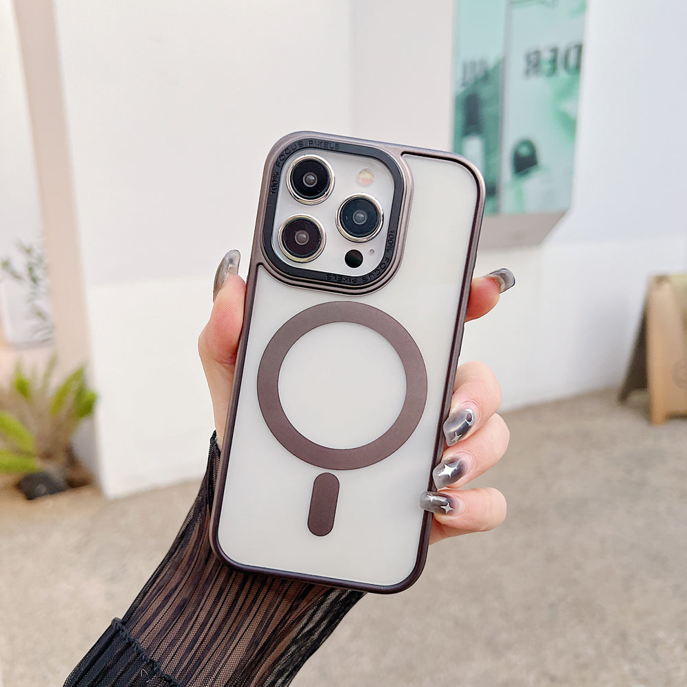 Metal Camera Frame Magsafe Phone Case