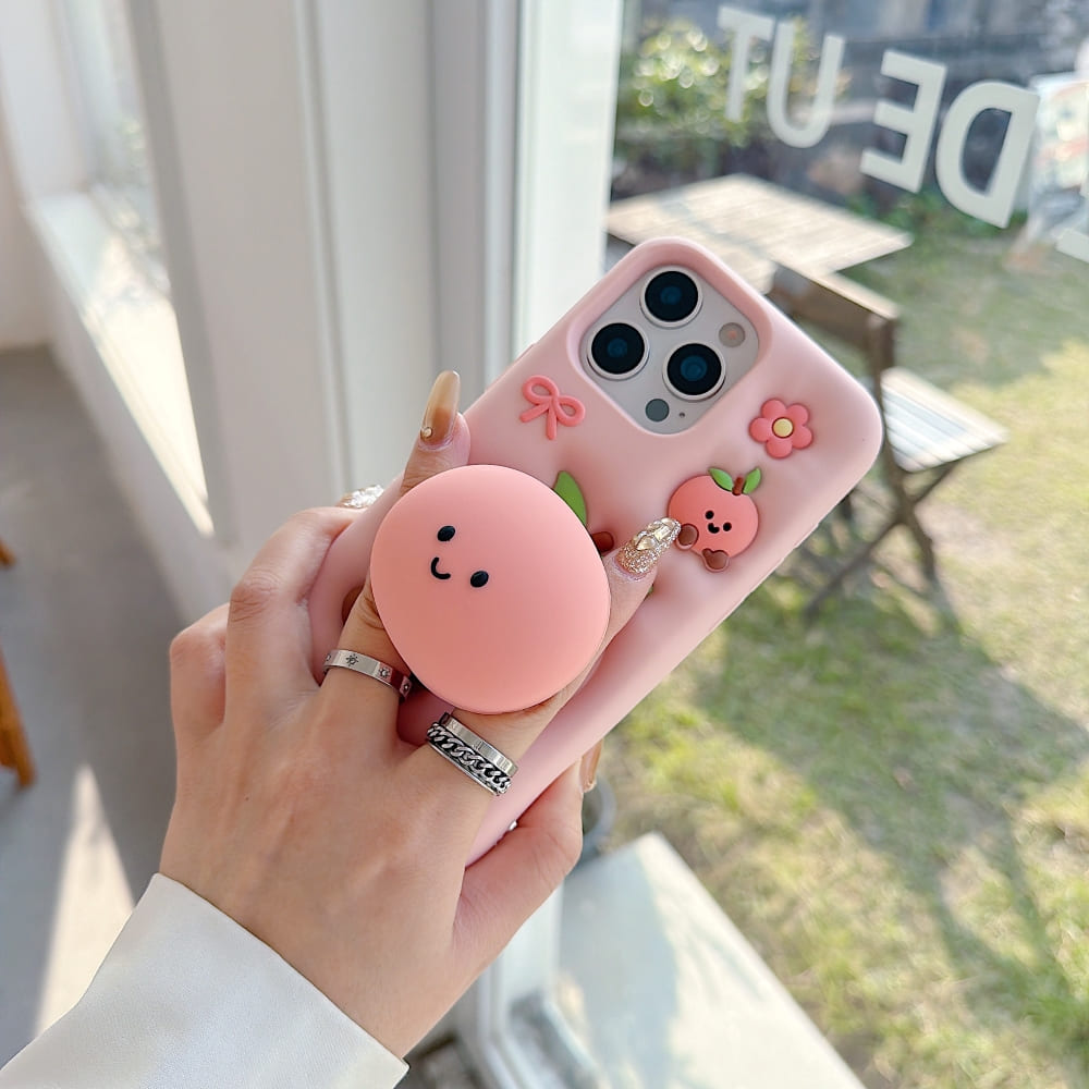 Peach Blossom Silicone Phone Case