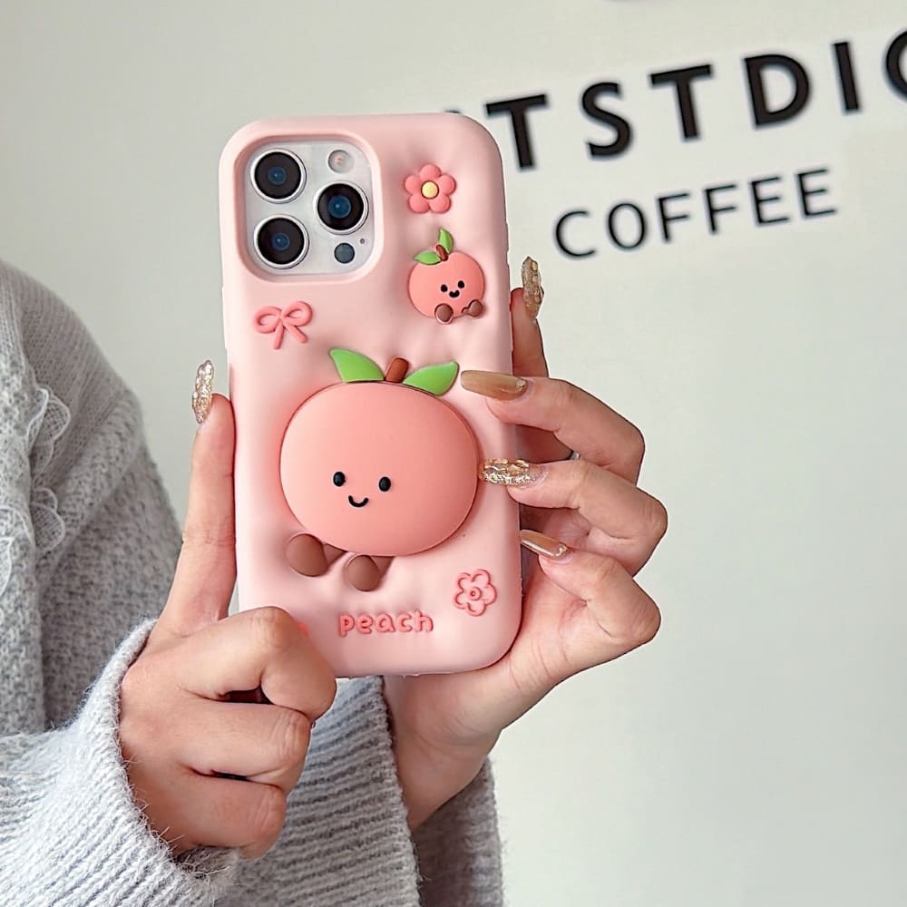 Peach Blossom Silicone Phone Case