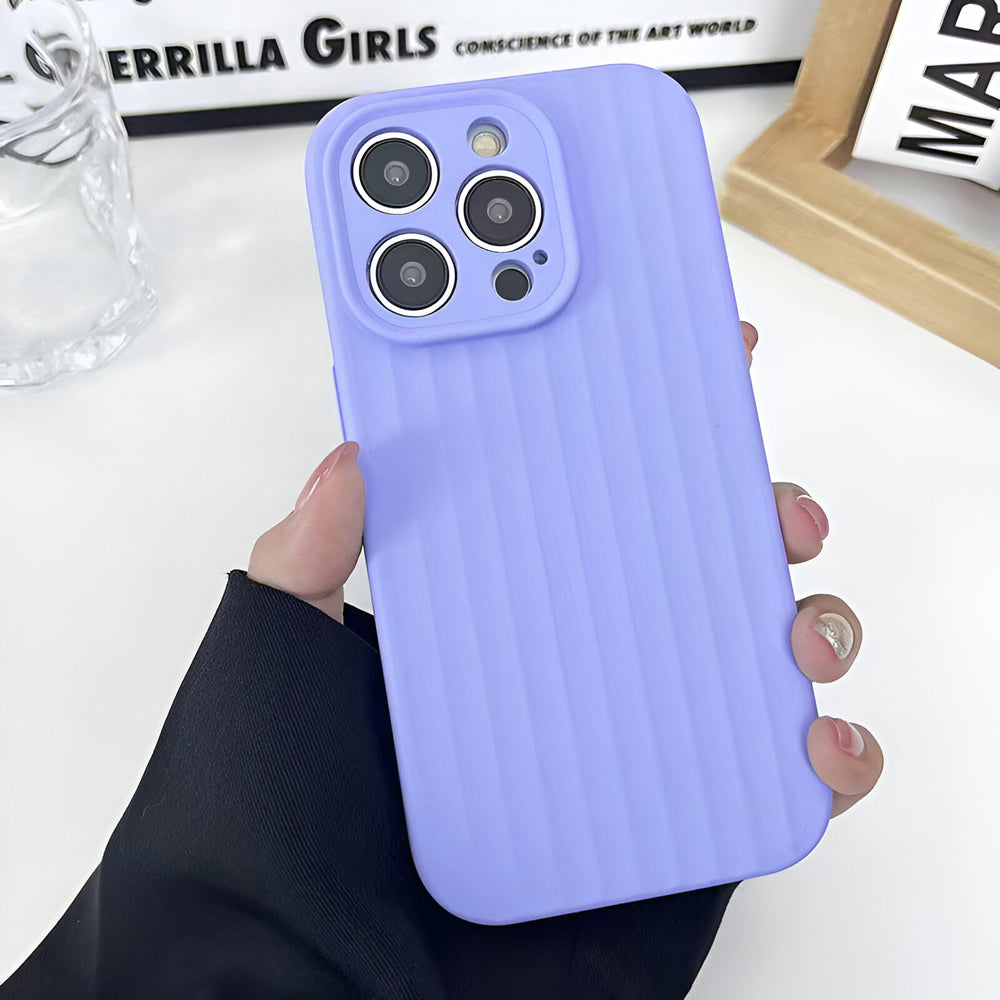 Premium Stripe Silicone Camera Protection Cover
