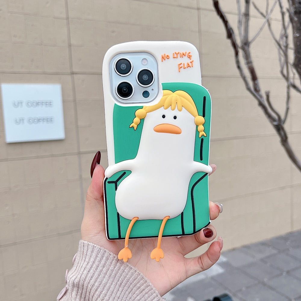 Soft Silicone Ducklings Phone Case