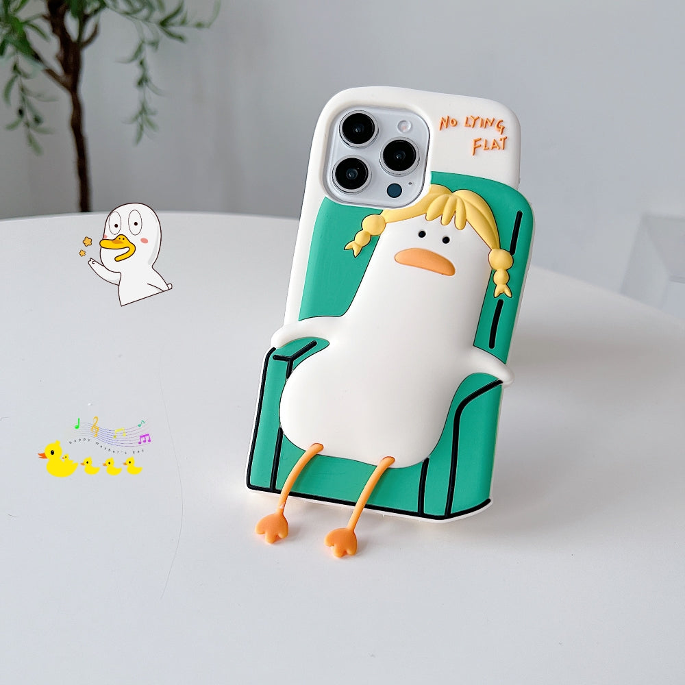 Soft Silicone Ducklings Phone Case