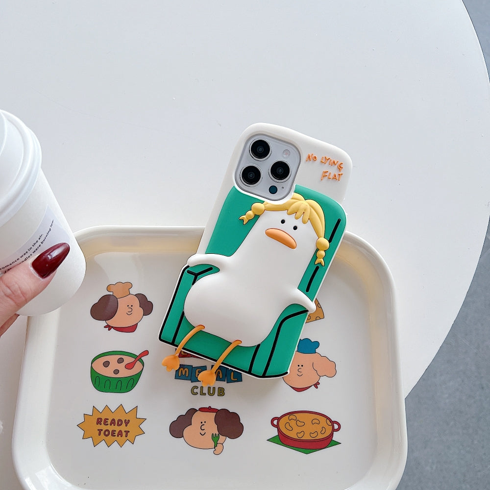 Soft Silicone Ducklings Phone Case