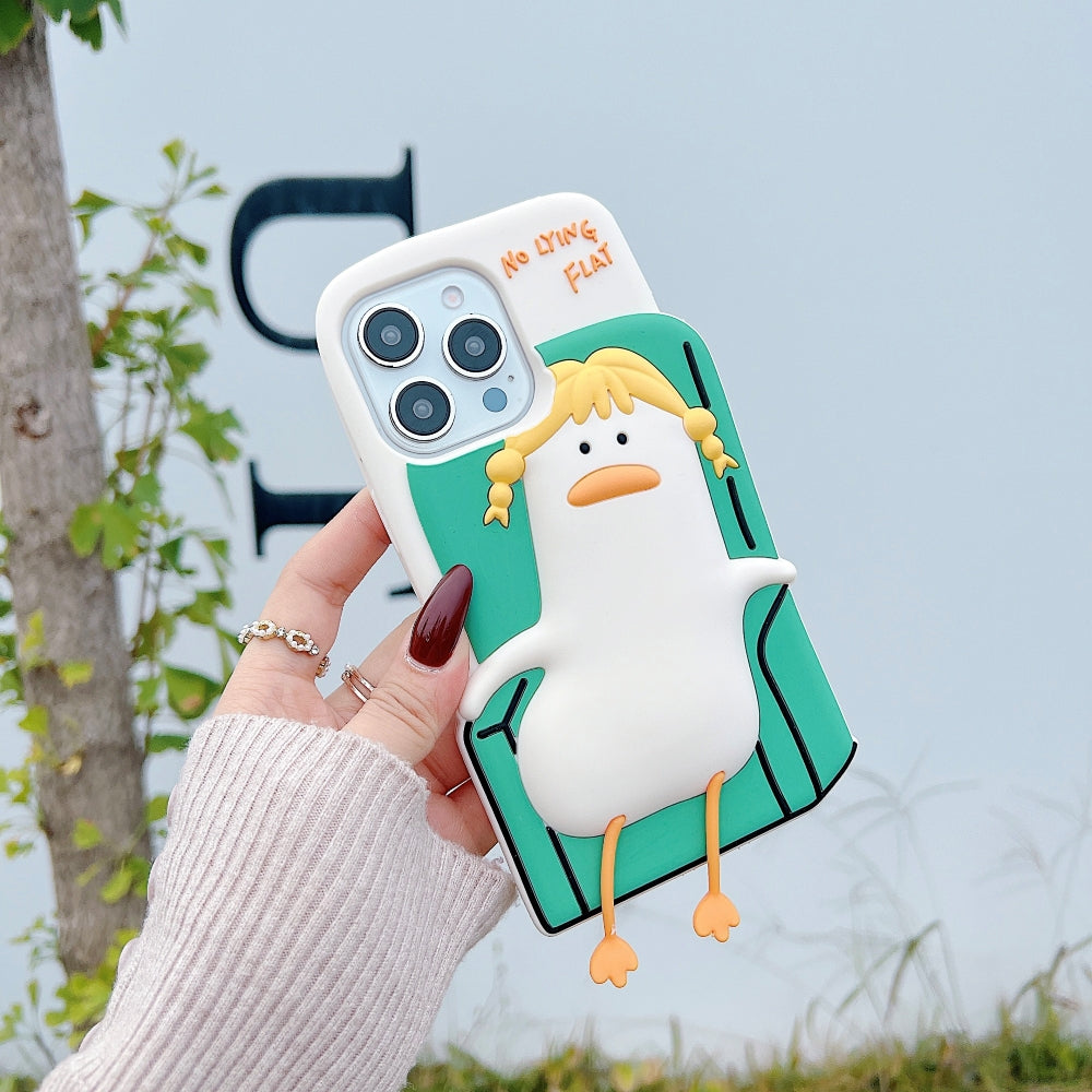 Soft Silicone Ducklings Phone Case