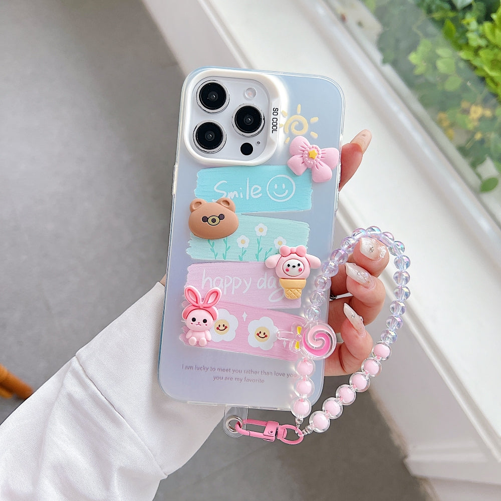 Toy Printed Phone Case with Bracelet