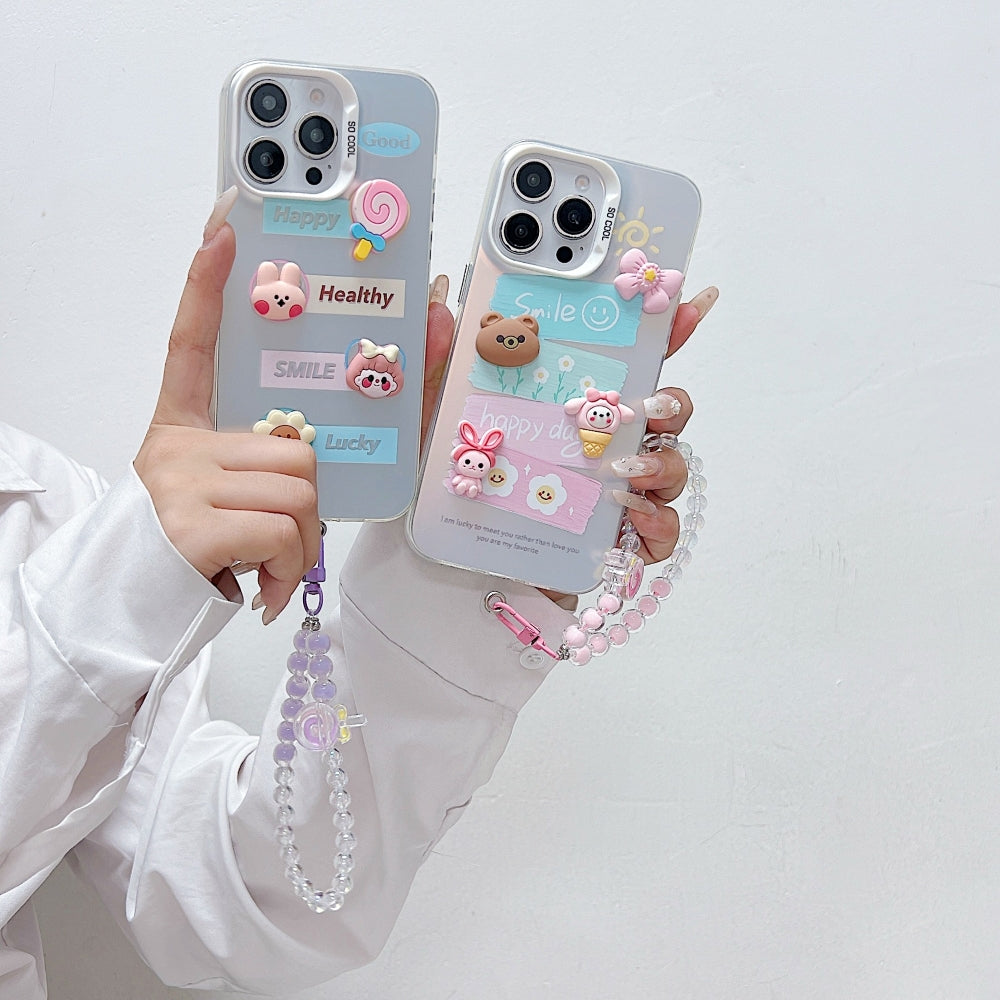 Toy Printed Phone Case with Bracelet