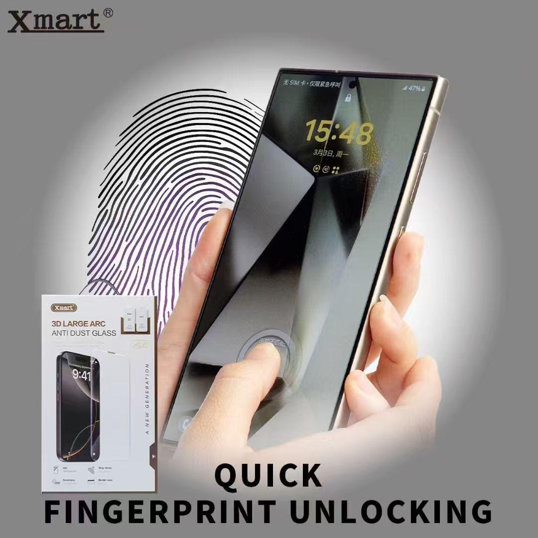 Xmart 3D large Arc Anti-Dust Tempered Glass