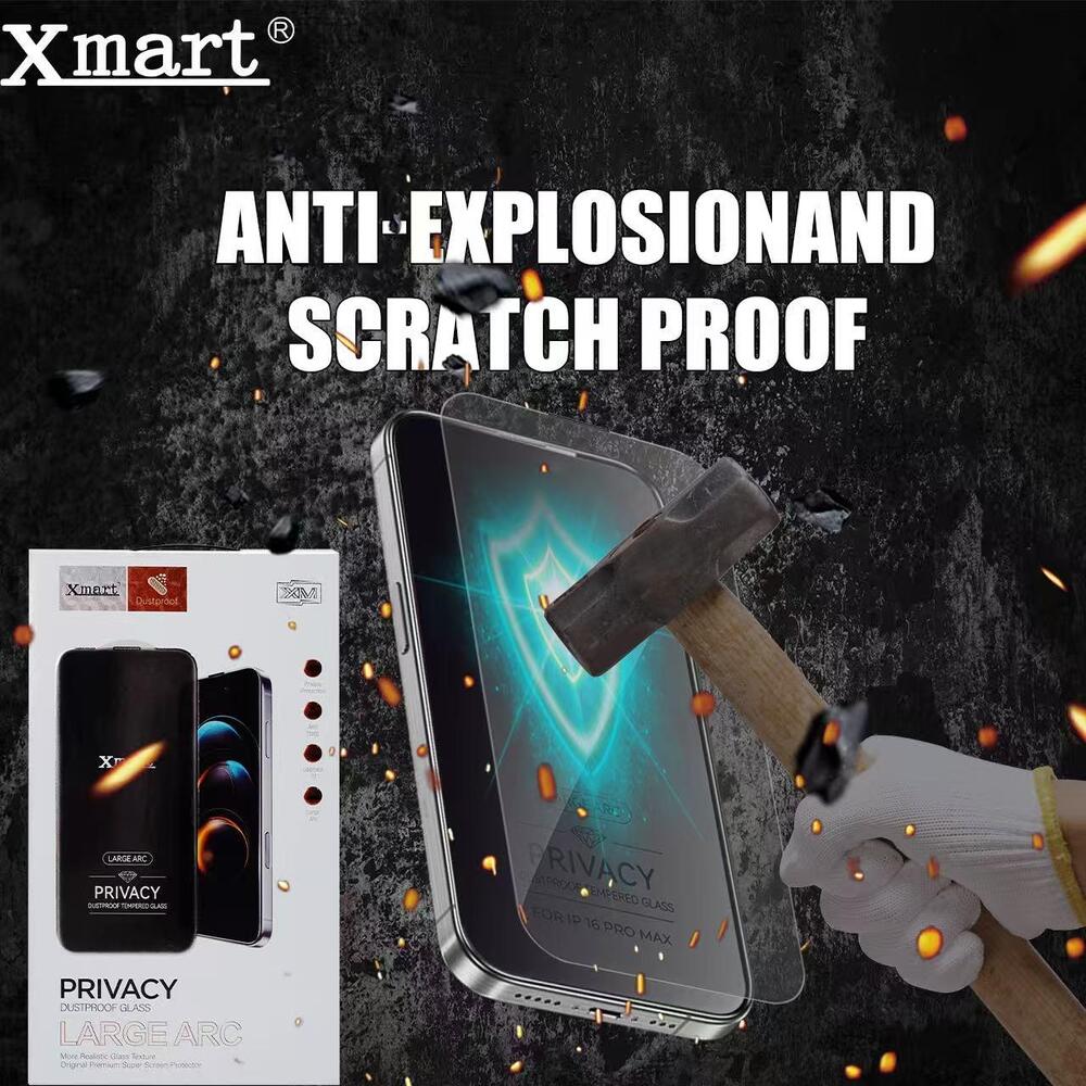 Xmart Privacy Large Arc Temperd Glass